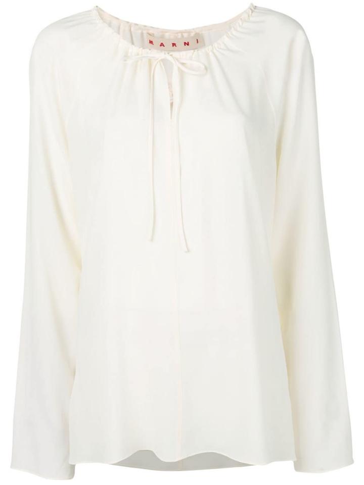 Marni Tie Fastening Blouse - White