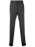 Lanvin - Cuffed Tailored Trousers - Men - Wool/cotton - 48, Grey, Wool/cotton