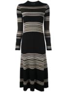 Proenza Schouler Striped Rib Maxi Dress - Black