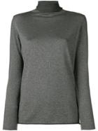 Fabiana Filippi Roll Neck Lamé Sweater - Grey