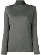 Fabiana Filippi Roll Neck Lamé Sweater - Grey
