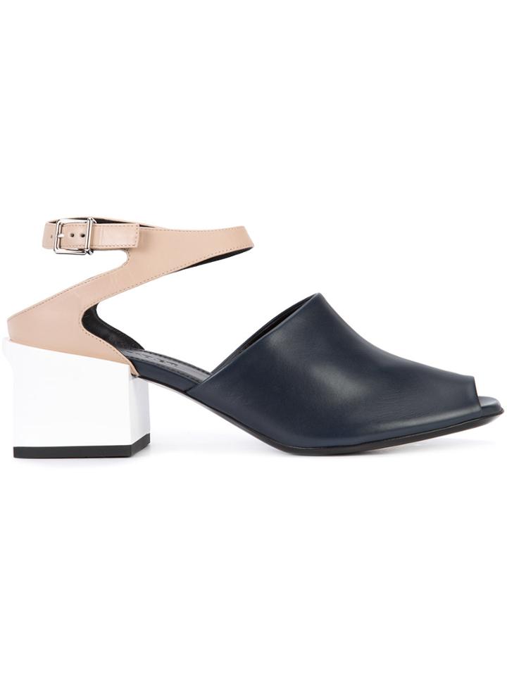 Jil Sander Colour Block Sandals - Blue