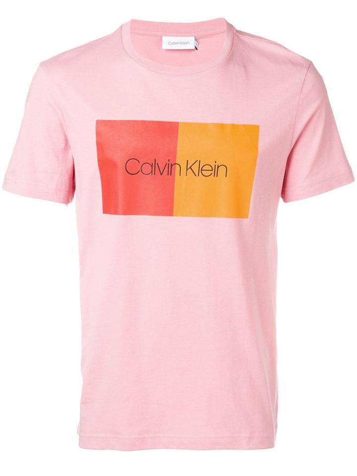 Calvin Klein Logo Printed T-shirt - Pink