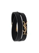 Saint Laurent Opyum Double-wrap Bracelet - Black