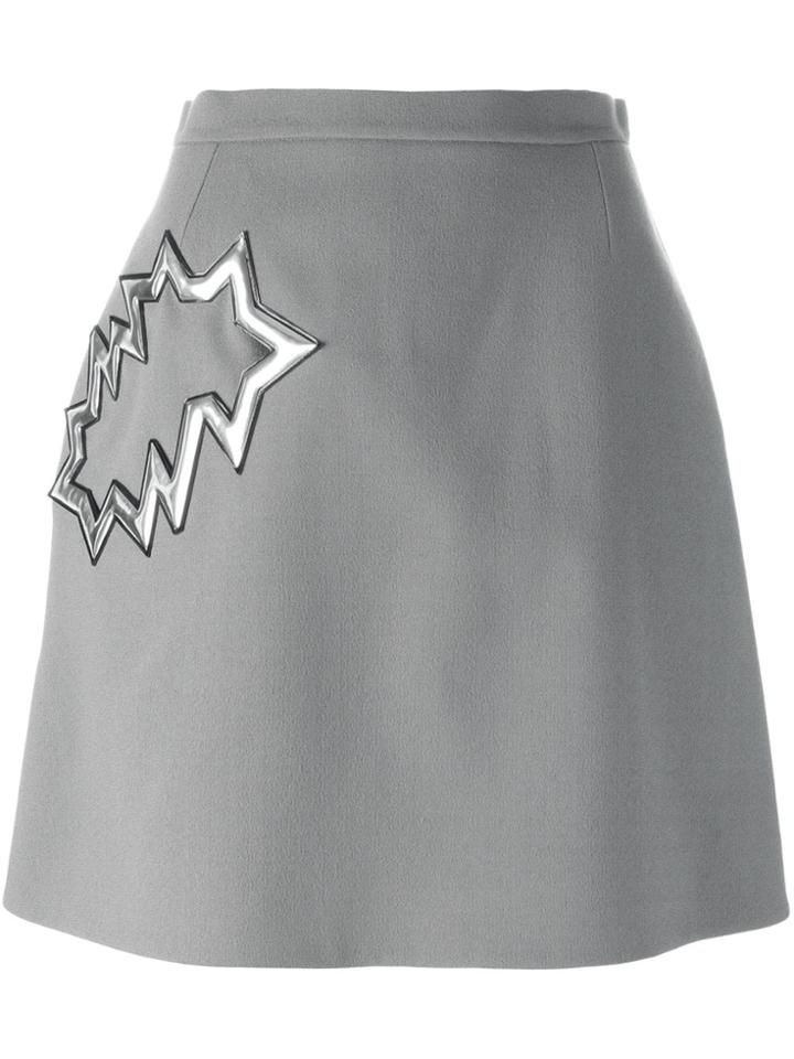 Dvf Diane Von Furstenberg 'new Wave' Pattern Skirt - Multicolour