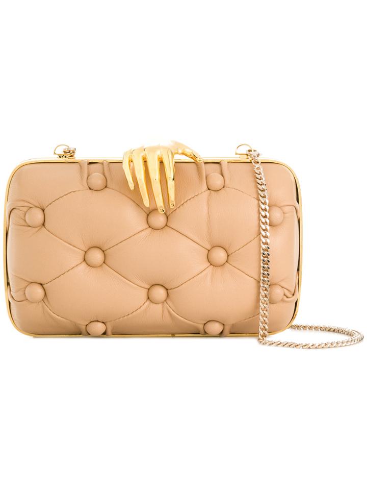 Benedetta Bruzziches Pintucked Minaudière - Nude & Neutrals