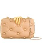 Benedetta Bruzziches Pintucked Minaudière - Nude & Neutrals