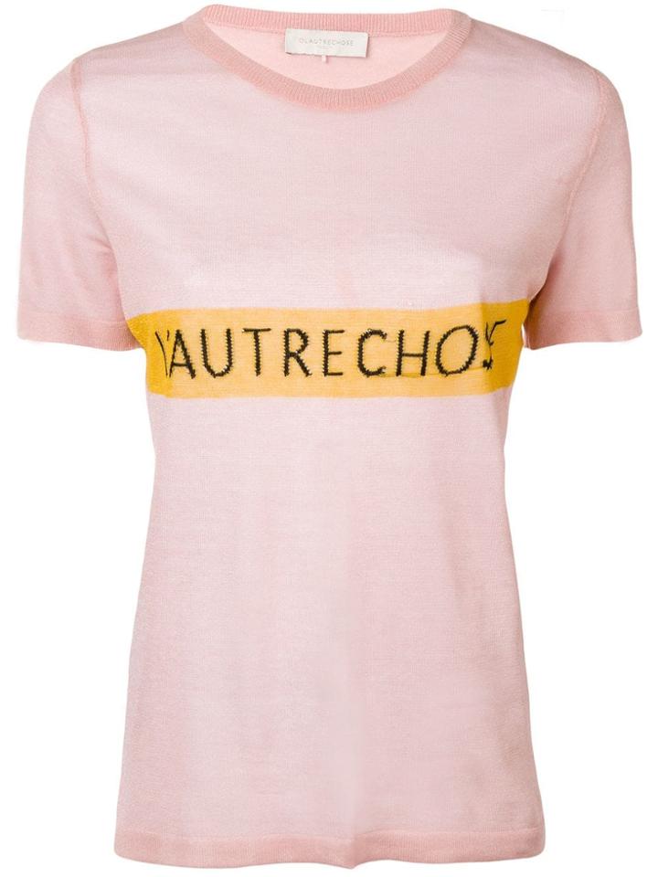 L'autre Chose Logo T-shirt - Pink