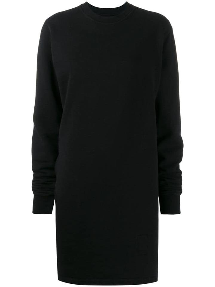 Rick Owens Drkshdw Cut-out Detail Long Sweatshirt - Black