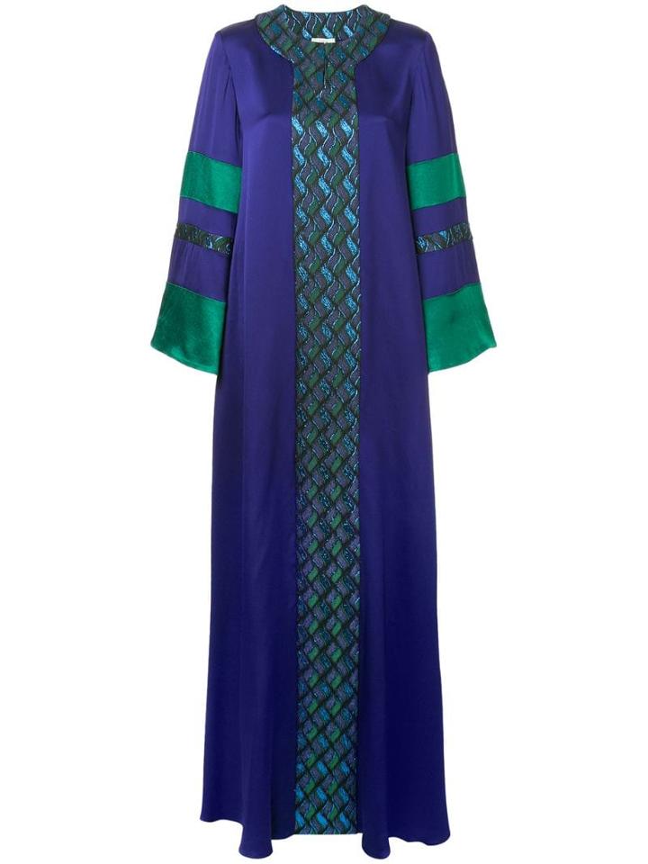 Layeur Printed Long Dress - Purple