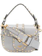 Moschino Studded Satchel Mini Bag - Grey