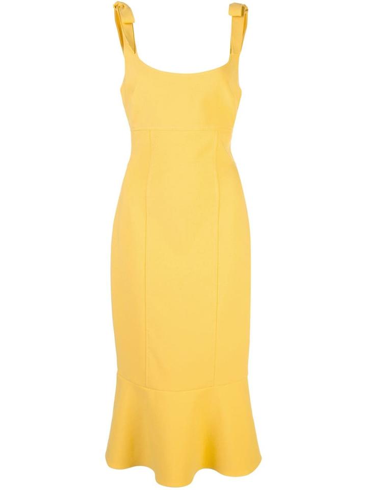 Likely Ellery Flounce-hem Dress - Yellow