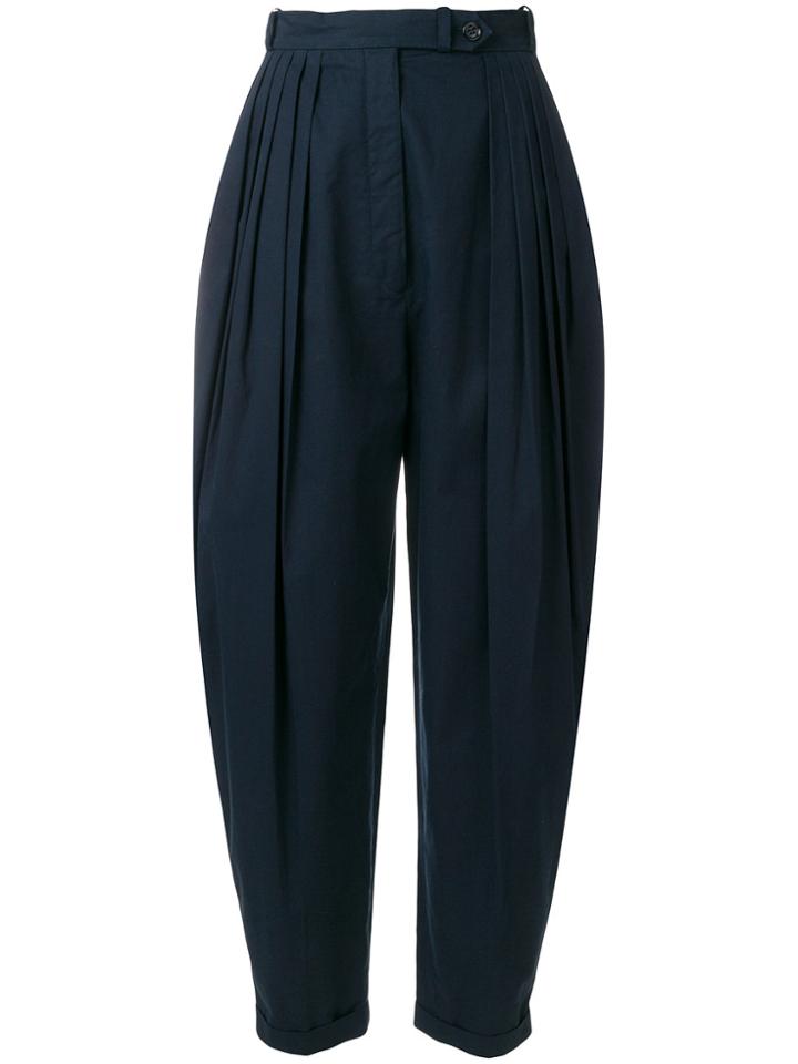 Nina Ricci Pleated Balloon Trousers - Blue