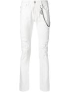 Pierre Balmain Ripped Effect Jeans - White