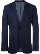 Boss Hugo Boss Formal Blazer, Men's, Size: 52, Blue, Spandex/elastane/viscose/virgin Wool