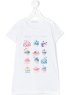 Liu Jo Kids - Patisserie Print T-shirt - Kids - Cotton - 6 Yrs, White