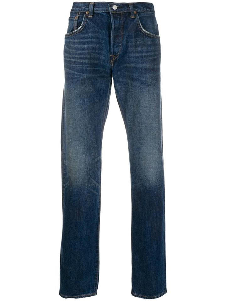 Edwin Low Rise Loose Fit Denim Jeans - Blue