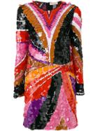 Emilio Pucci Sequinned Mini Dress - Multicolour