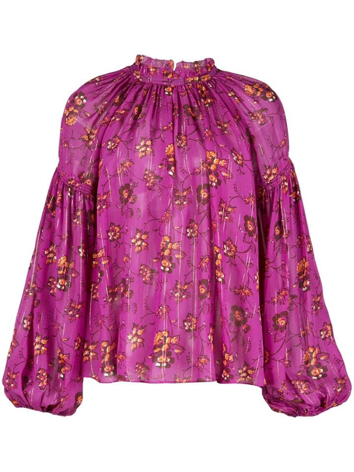 Ulla Johnson Floral Print Blouse - Pink