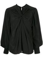 Isabel Marant Twist Detail Blouse - Black