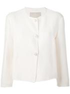 Ermanno Scervino - Tweed Jacket - Women - Cotton/linen/flax/polyamide/polyester - 44, White, Cotton/linen/flax/polyamide/polyester