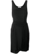 Christian Dior Vintage Draped Short Dress - Black