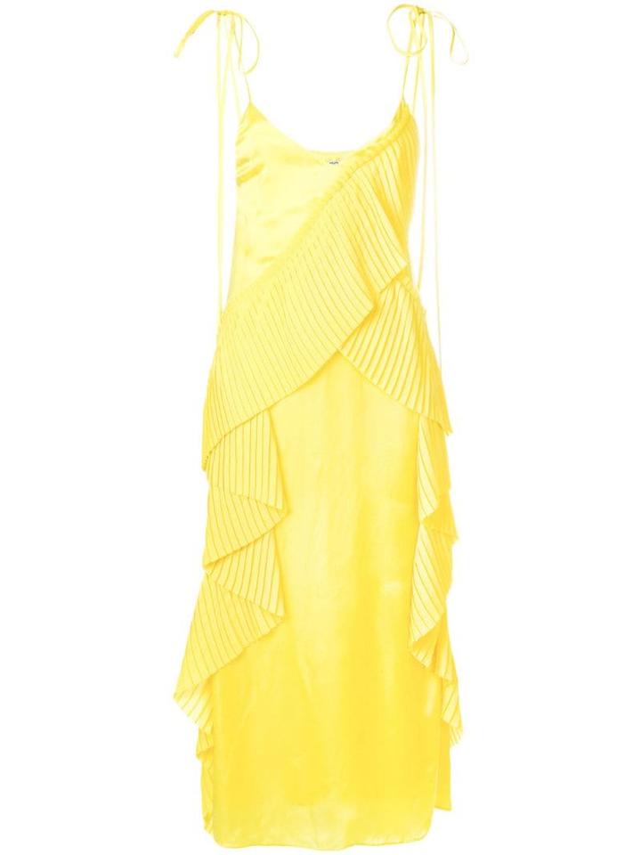 Kenzo Ruffled Midi Dress - Yellow