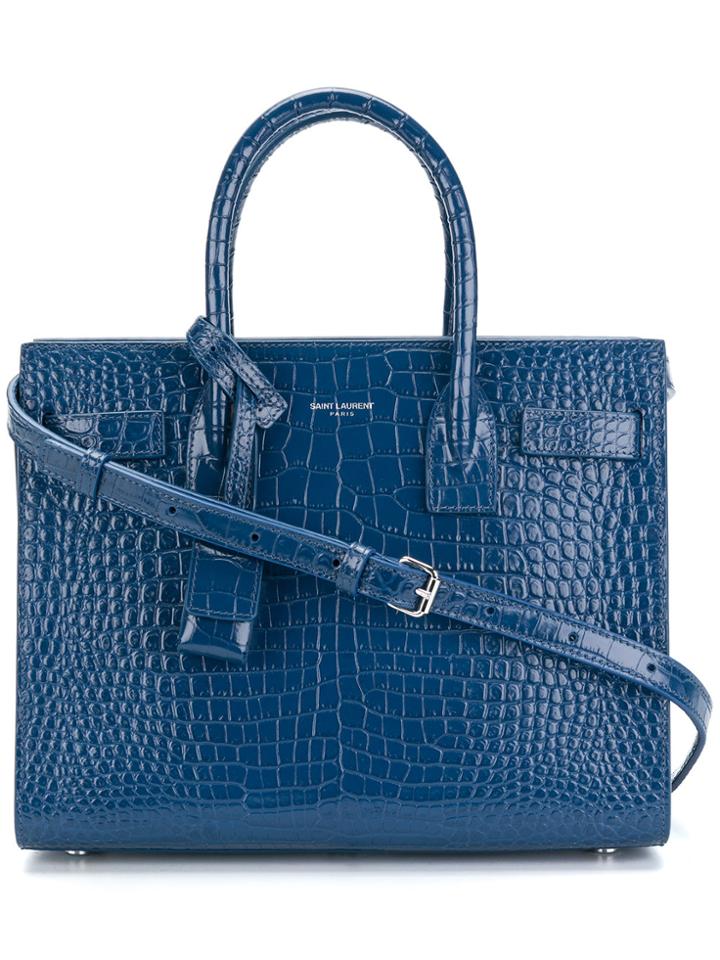 Saint Laurent Sac De Jour Nano Tote - Blue