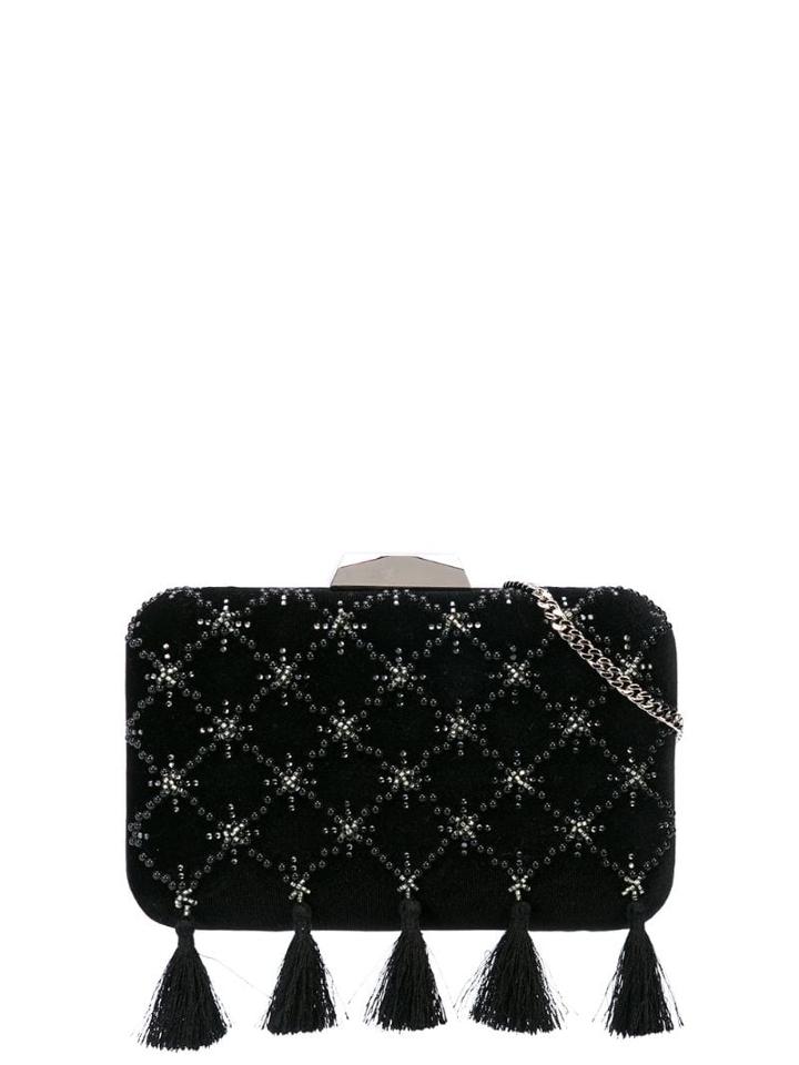 Tadashi Shoji Mini Clutch Bag - Black