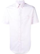 Armani Collezioni Classic Short-sleeved Shirt - Pink & Purple