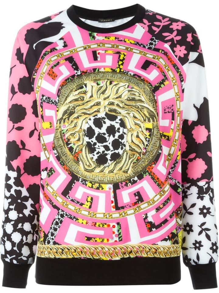 Versace Medusa Mix Print Sweatshirt