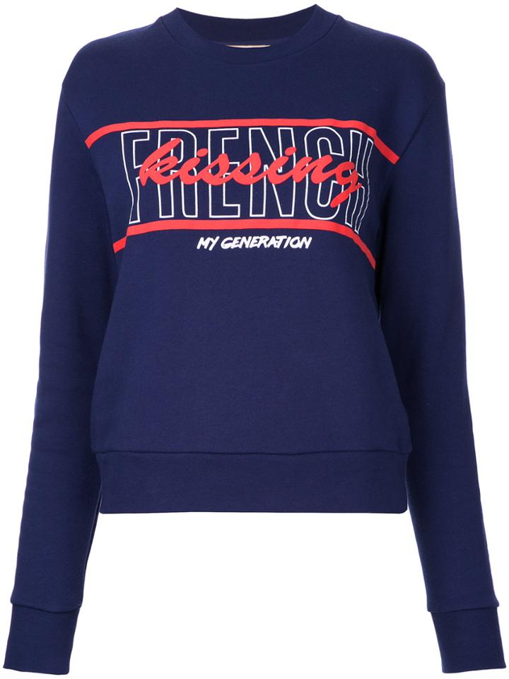 Être Cécile French Kissing Sweatshirt - Blue