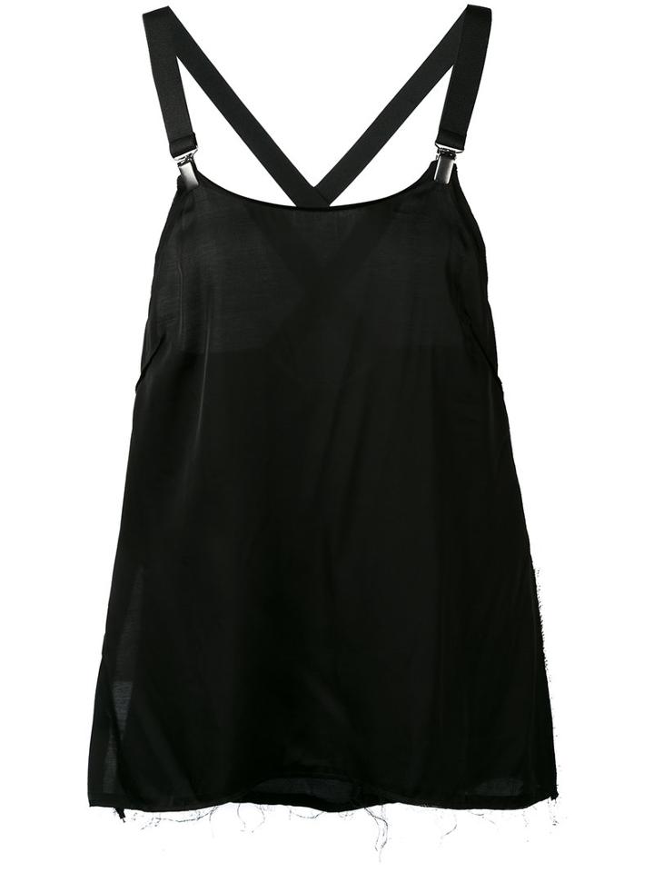 Damir Doma - Crossed Back Cami - Women - Viscose - M, Women's, Black, Viscose