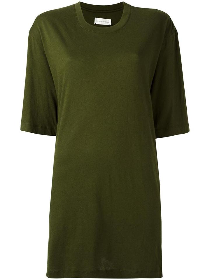Faith Connexion Oversized T-shit, Women's, Size: Small, Green, Cotton