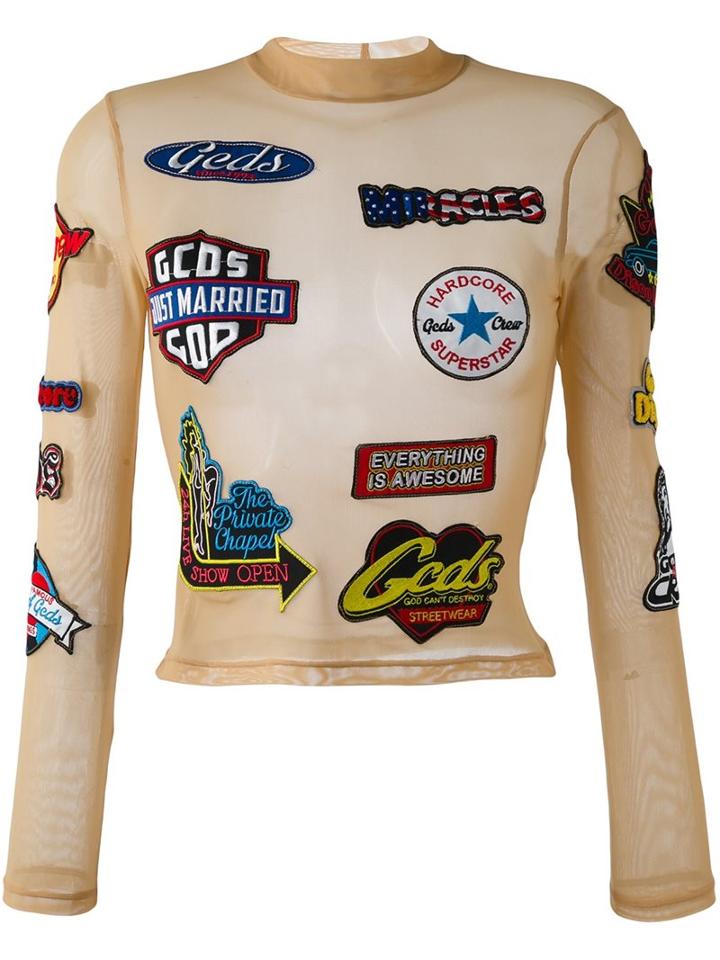 Gcds Sheer Branded Top