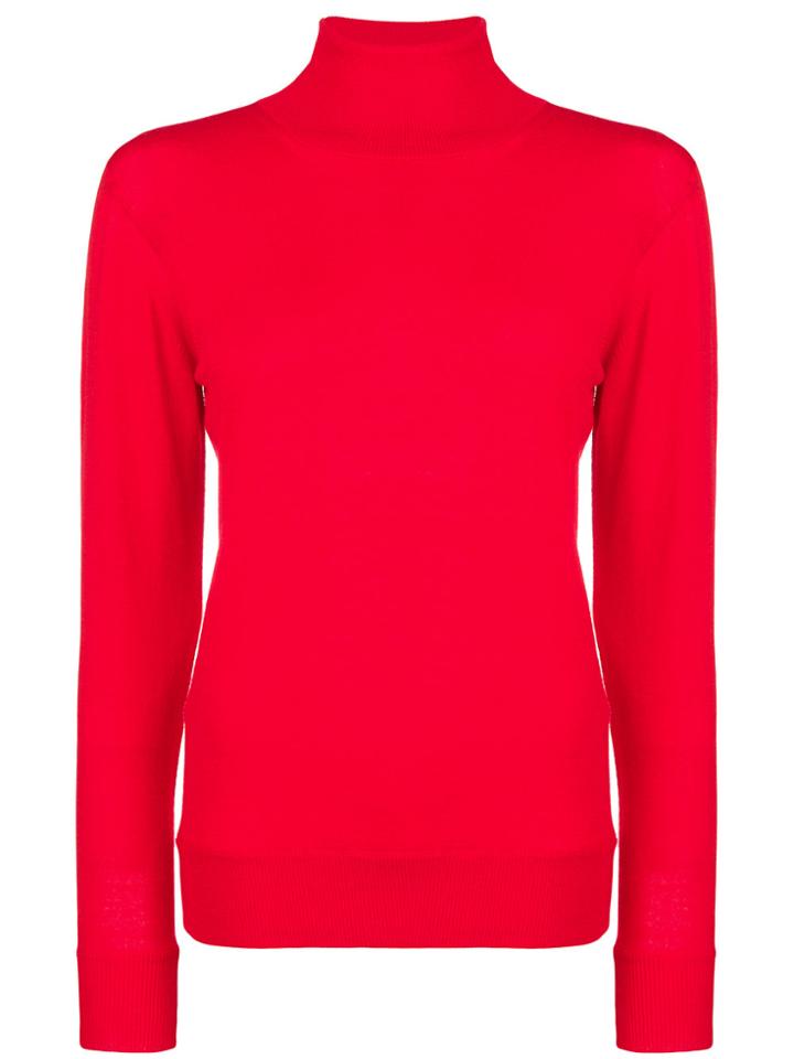 Erika Cavallini Classic Turtleneck Knit - Red
