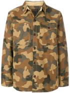 Barbour Camouflage Button Through Overshirt - Brown
