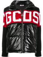 Gcds Logo Knit Puffer Jacket - Black
