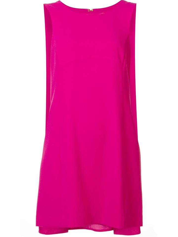 Trina Turk Cape Shift Dress, Women's, Size: 6, Pink/purple, Polyester/spandex/elastane