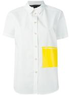 Marc By Marc Jacobs Printed Square Shirt, Women's, Size: Large, White, Cotton/spandex/elastane