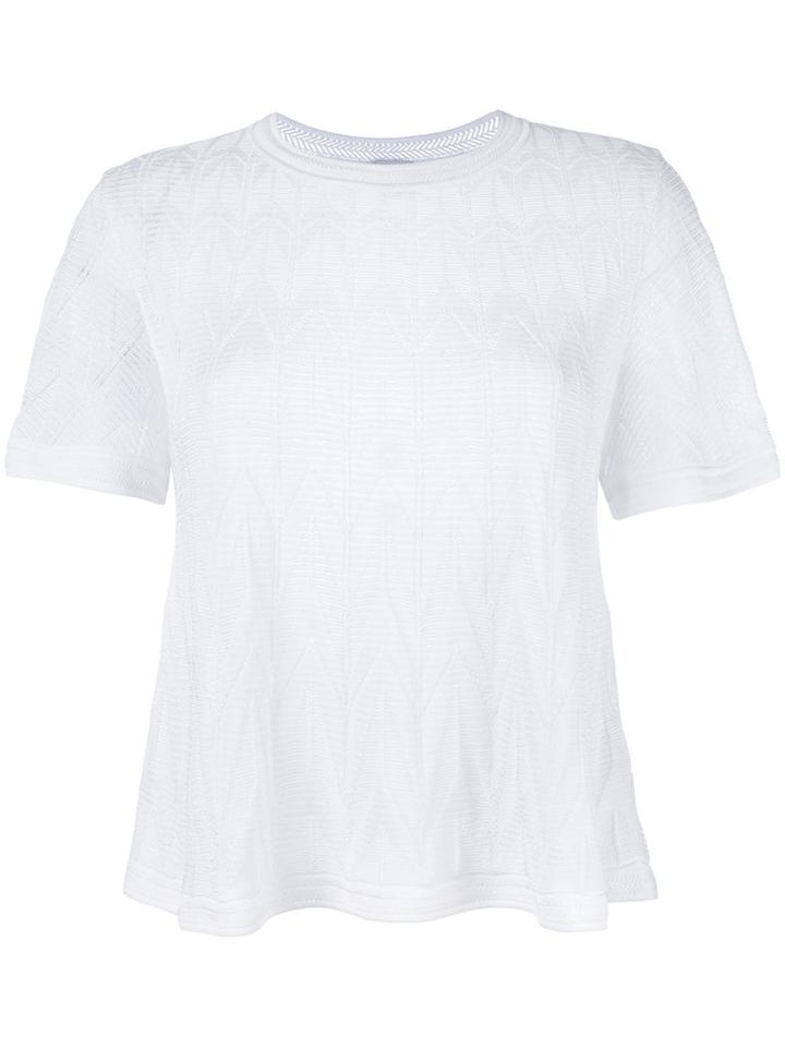 M Missoni Lace Top, Women's, Size: 40, White, Cotton/viscose