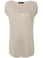 Loro Piana Ribbed-knit Top - Nude & Neutrals