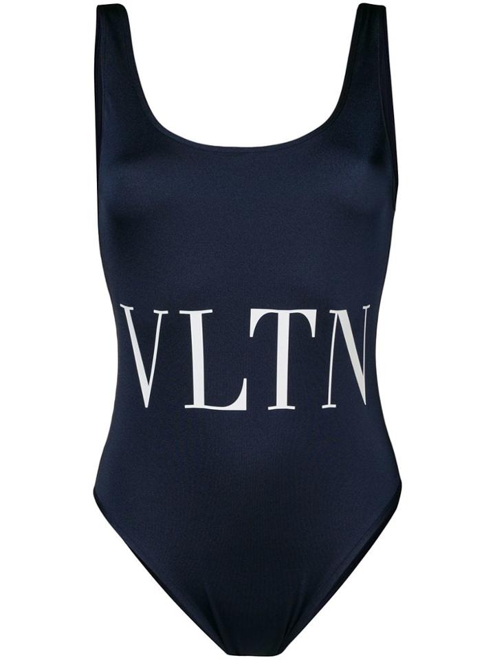 Valentino Vlnt Print Swimsuit - Blue