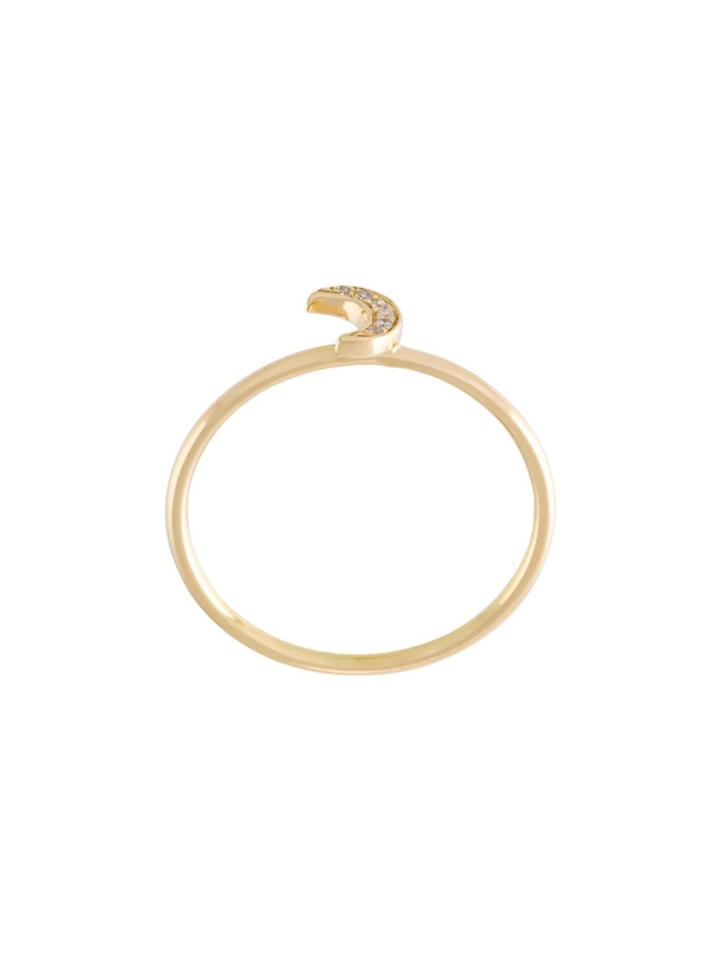 Loquet 'moon' Ring - Metallic