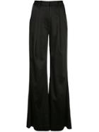 Jonathan Simkhai Satin Wide-leg Trousers - Black