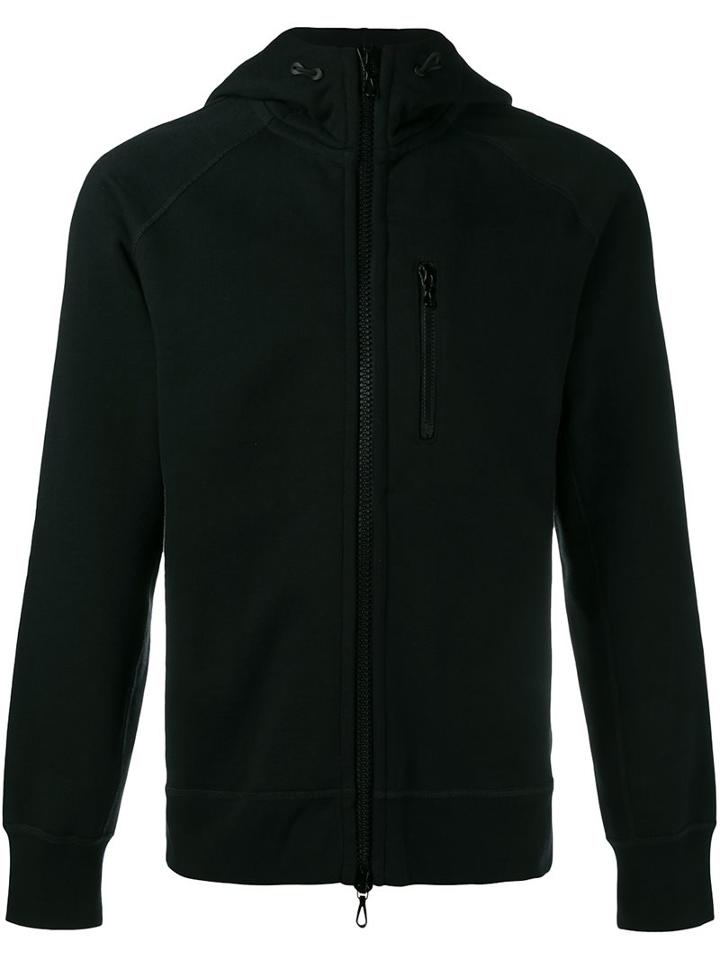 Rag & Bone Zipped Hoodie, Men's, Size: Large, Black, Cotton