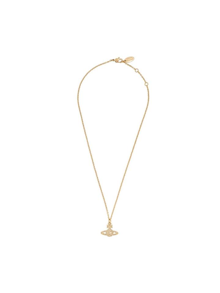 Vivienne Westwood Logo Pendant Necklace - Gold