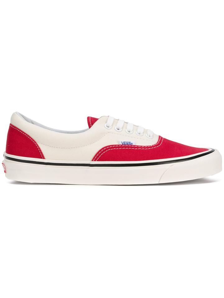 Vans Authentic Colour Block Sneakers - Red