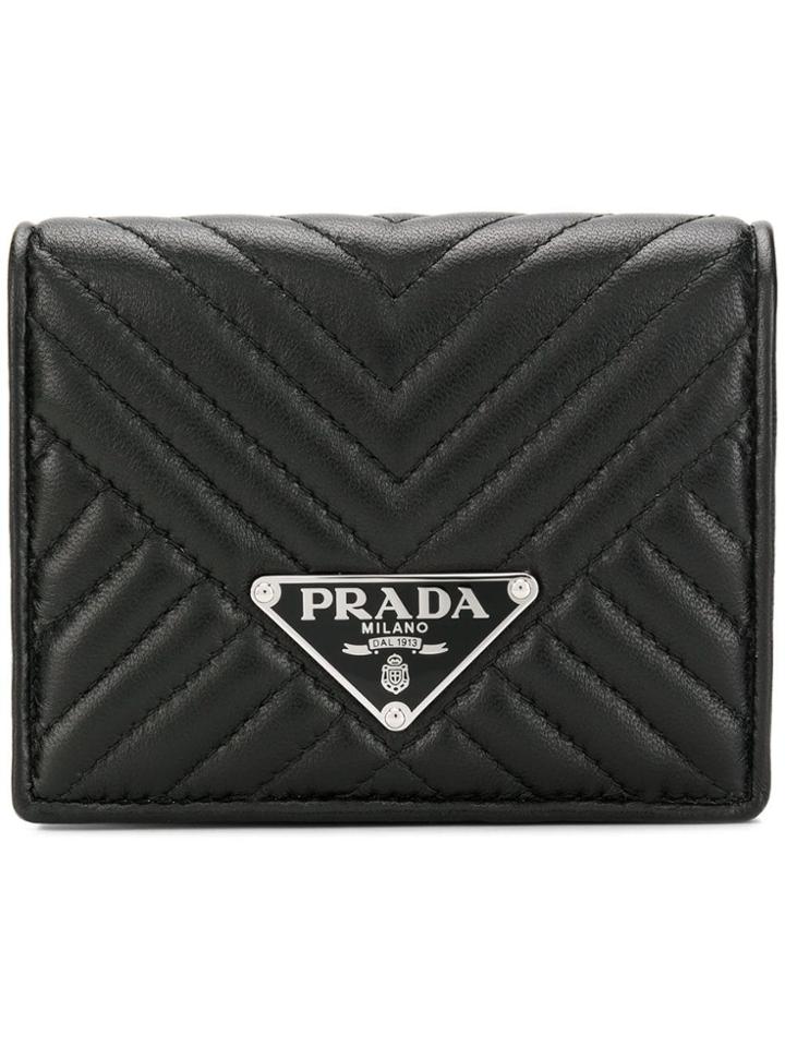 Prada Diagramme Billfold Wallet - Black