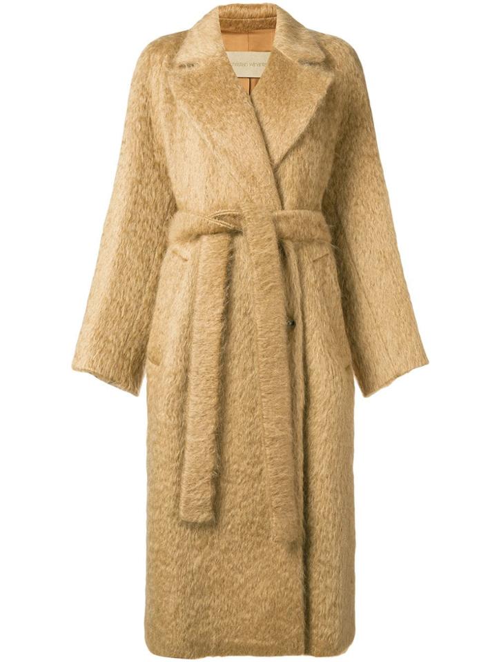 Christian Wijnants Oversized Double-breasted Coat - Brown